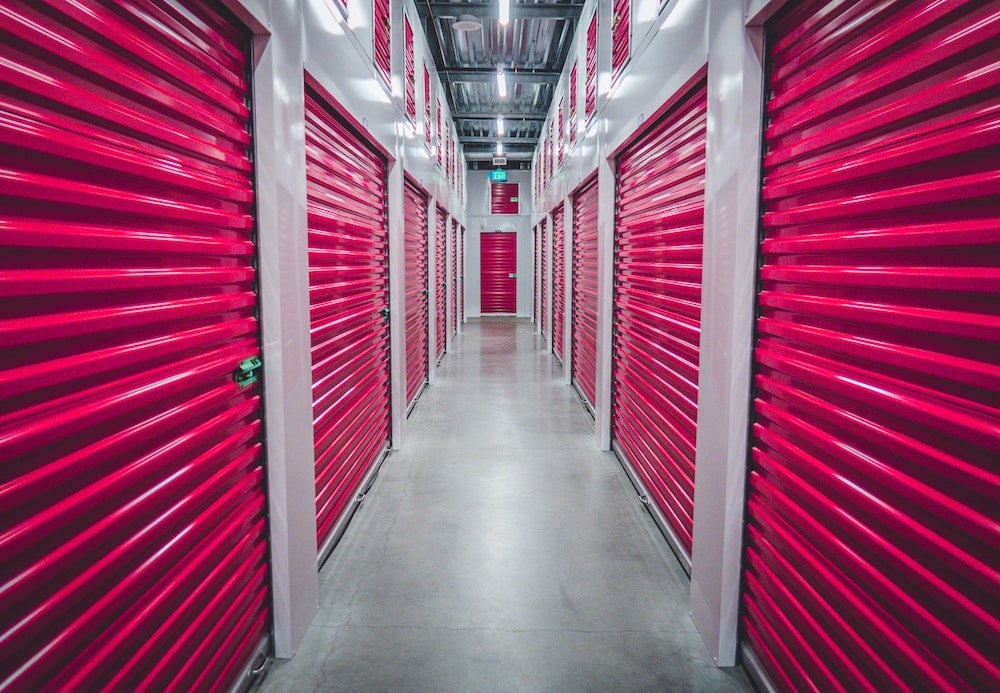 Red storage unit